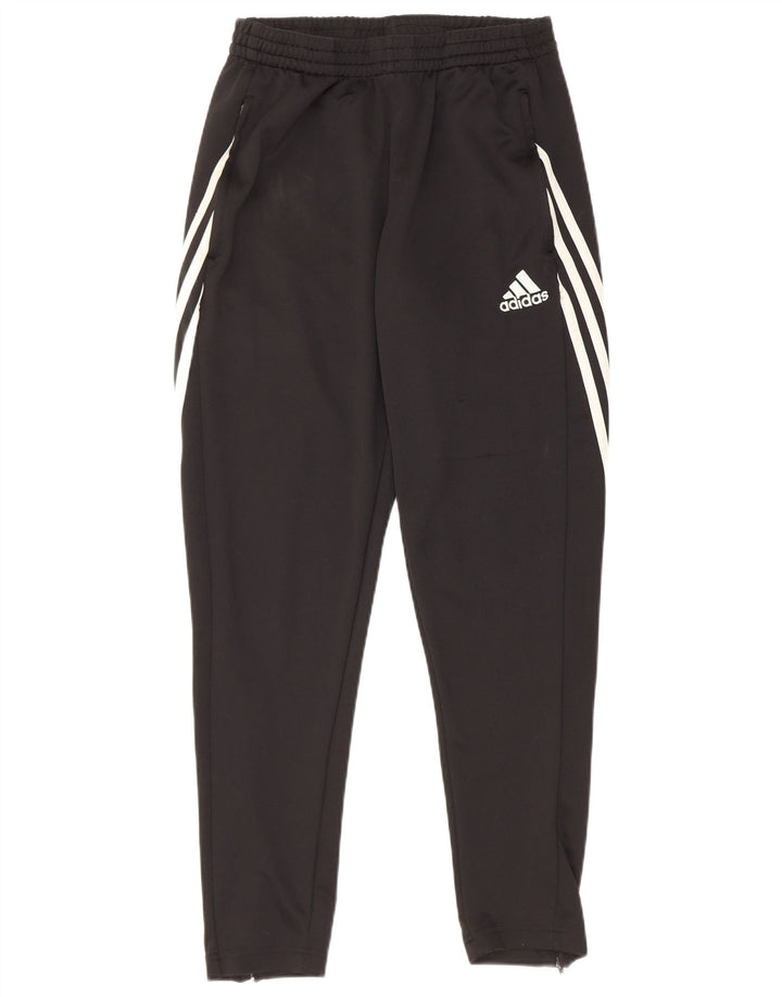Pantaloni da tuta Adidas Climalite da donna UK 12 Medium Black Colourblock