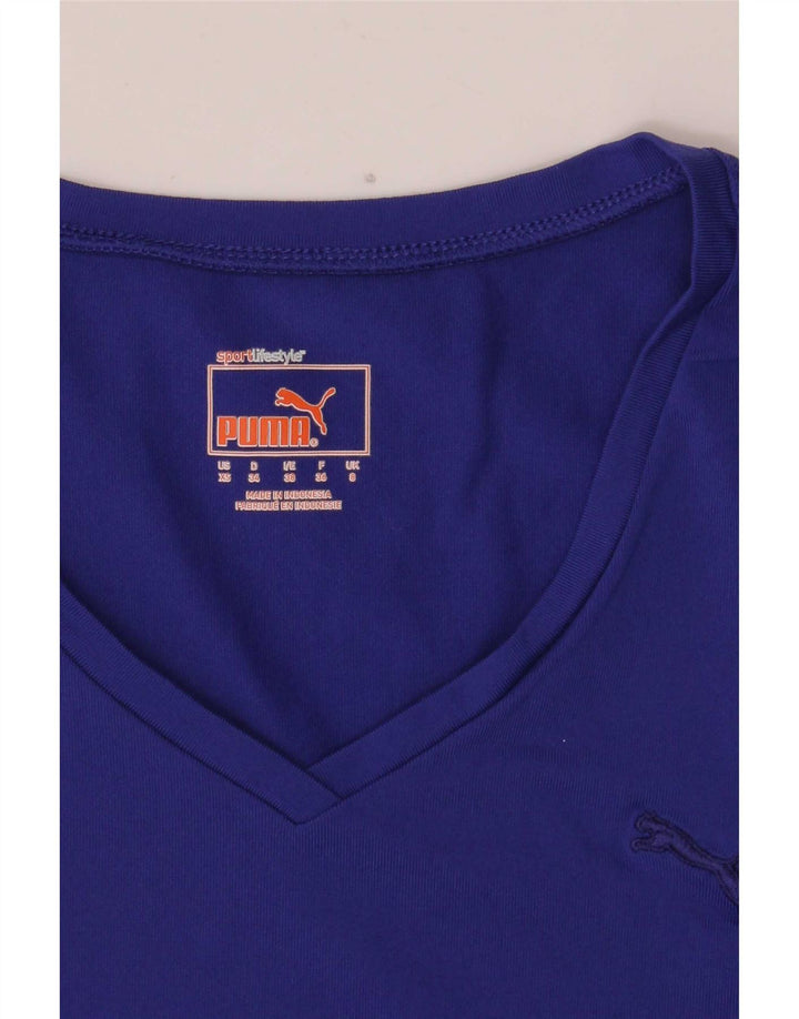 Maglietta Puma da donna Top UK 8 Small Blu