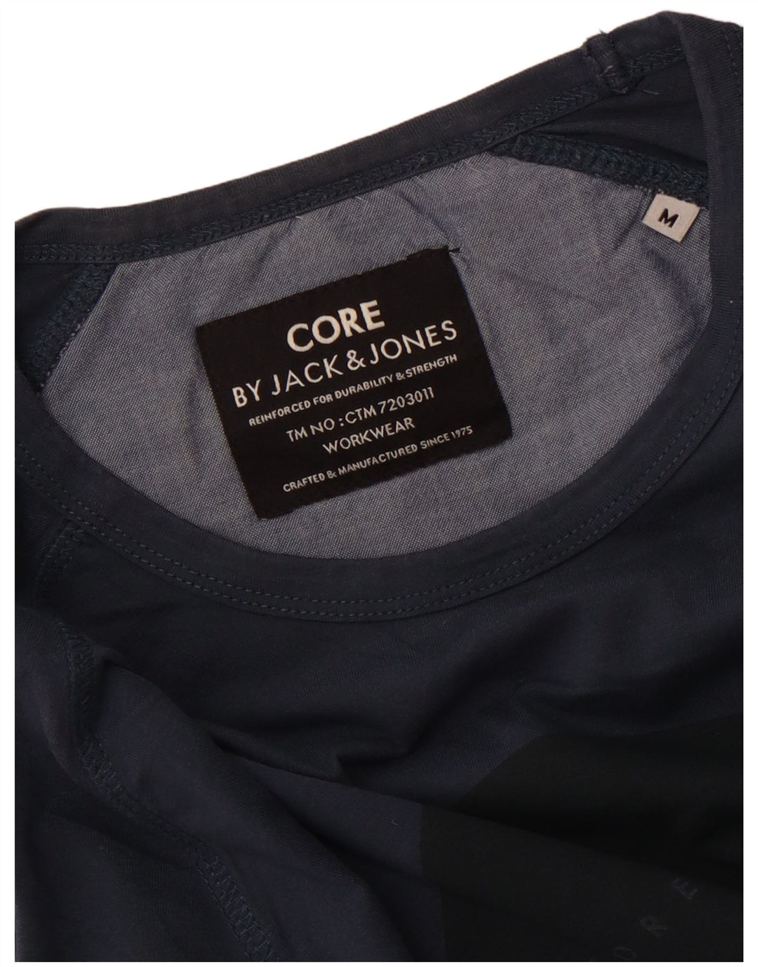 Jack & Jones Top grafico da uomo a maniche lunghe blu navy medio