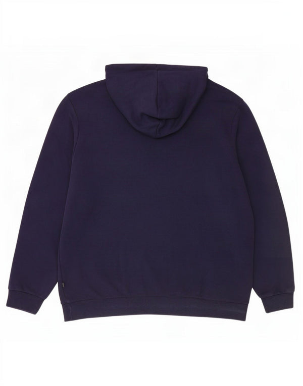 Felpa con cappuccio da uomo Puma XL in cotone blu navy