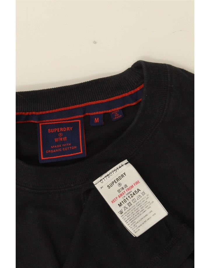 T-shirt da uomo Superdry Top in cotone nero medio