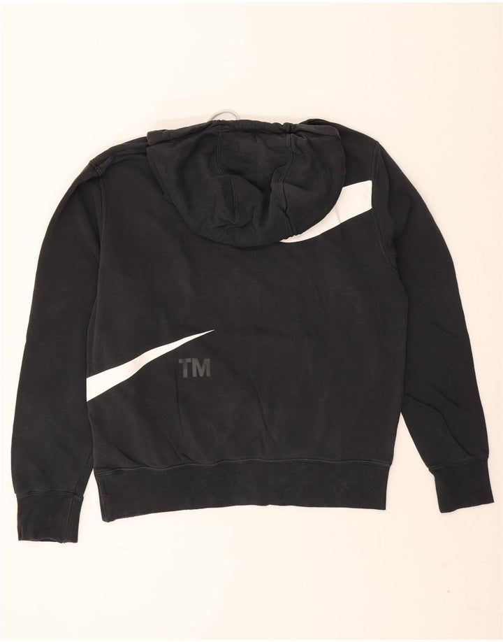 Felpa con cappuccio grafica Nike da uomo in cotone nero medio