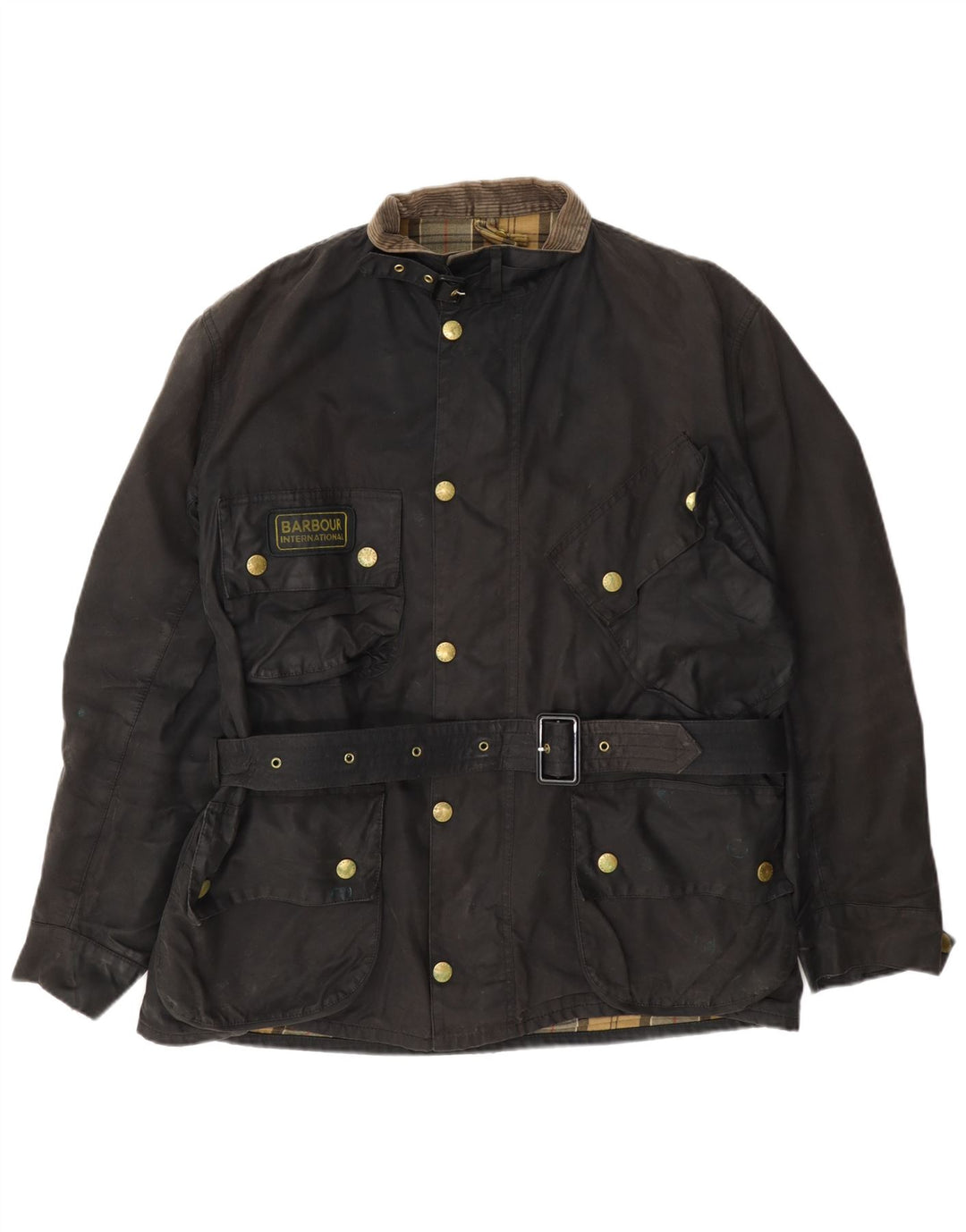 Giacca da uomo in cotone cerato Barbour UK 44 grande marrone