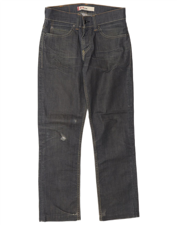 LEVI'S Jeans 511 slim da uomo W31 L28 cotone blu navy