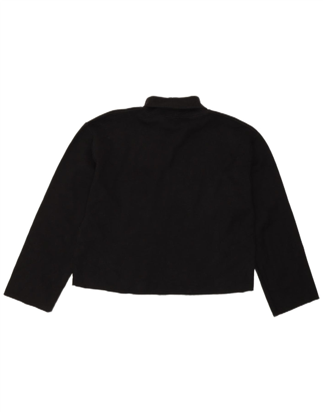 ZARA Womens Roll Neck Jumper Sweater UK 16 Large Black Cotton