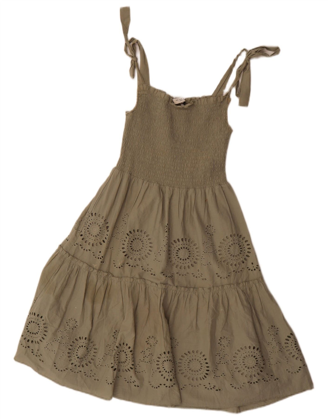 Prendisole da donna Zara UK 8 piccolo poliestere kaki