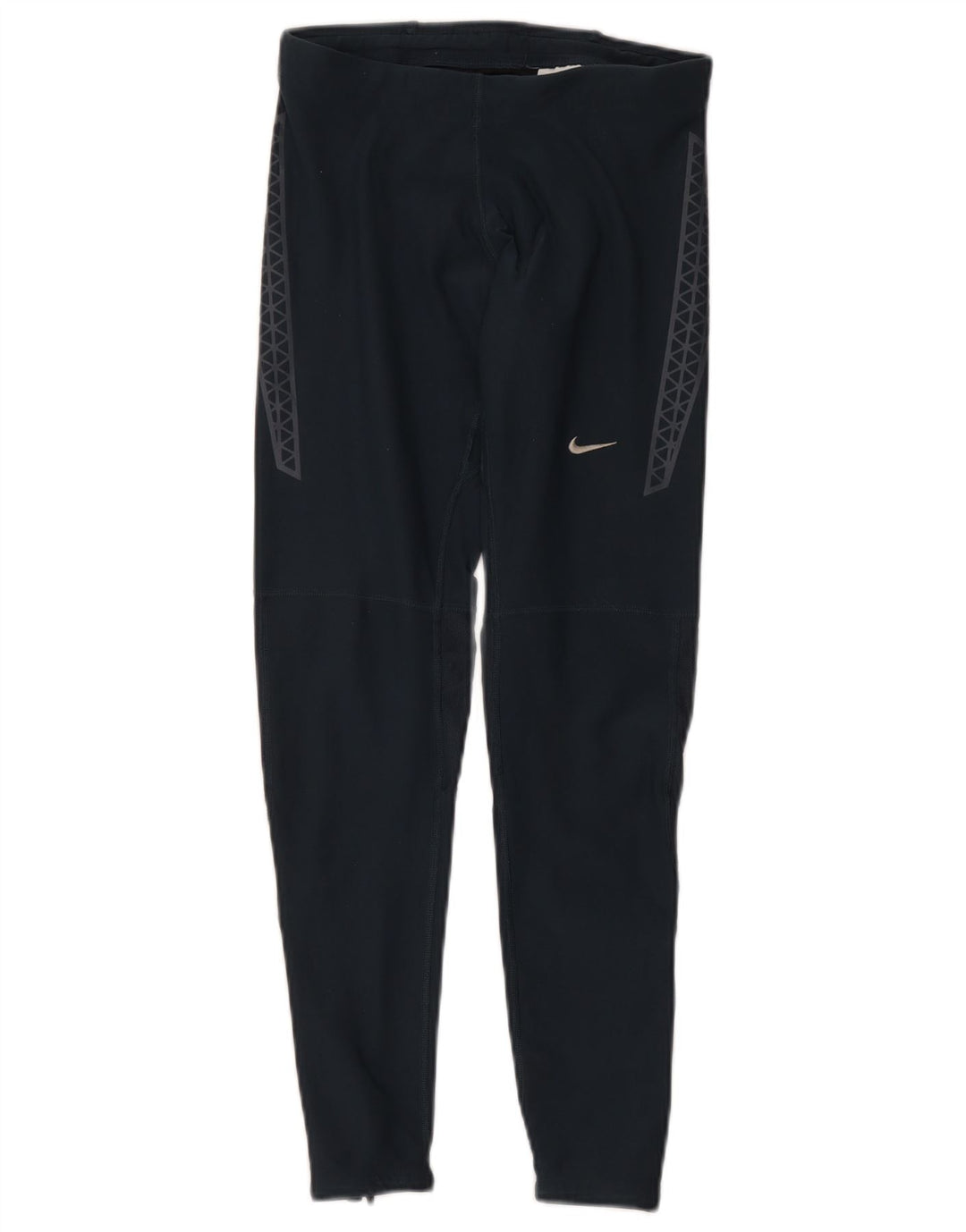 Leggings Nike Dri Fit da donna UK 12 poliestere geometrico blu navy medio