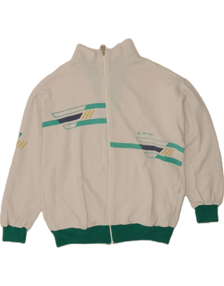 VINTAGE Mens Tracksuit Top Jacket XL White Vintage Vintage and Second-Hand Vintage from Messina Hembry 