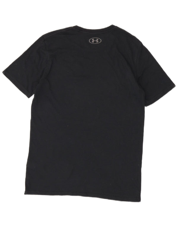 Maglietta grafica da uomo Under Armour Heat Gear Top piccola in cotone nero