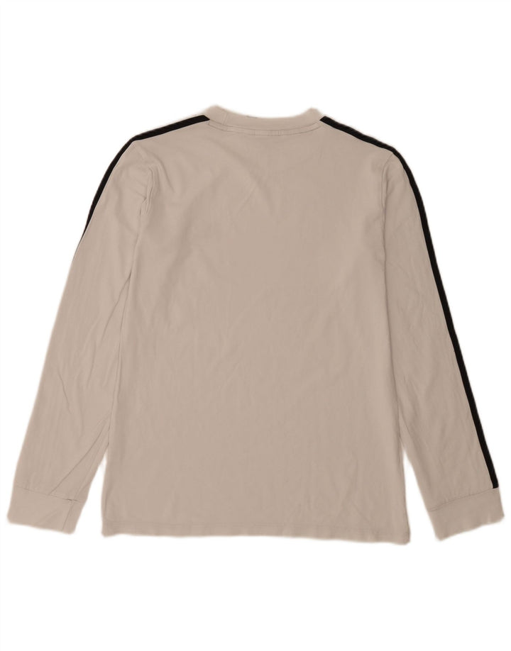 Top Adidas da donna a manica lunga UK 12 medio bianco
