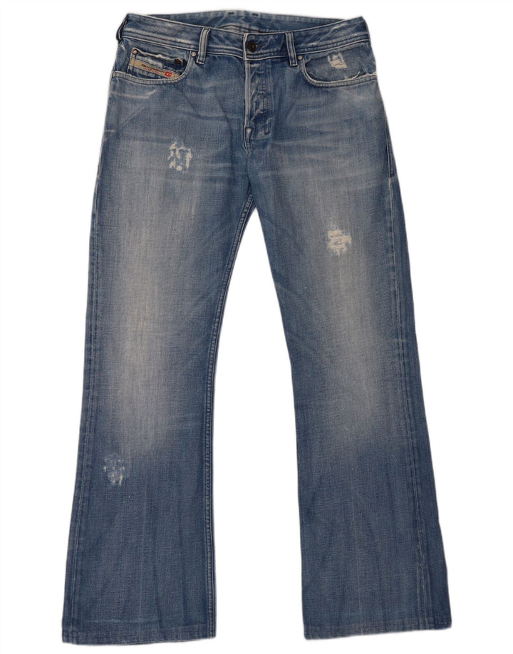 Jeans bootcut invecchiati da donna Diesel W31 L31 Blu