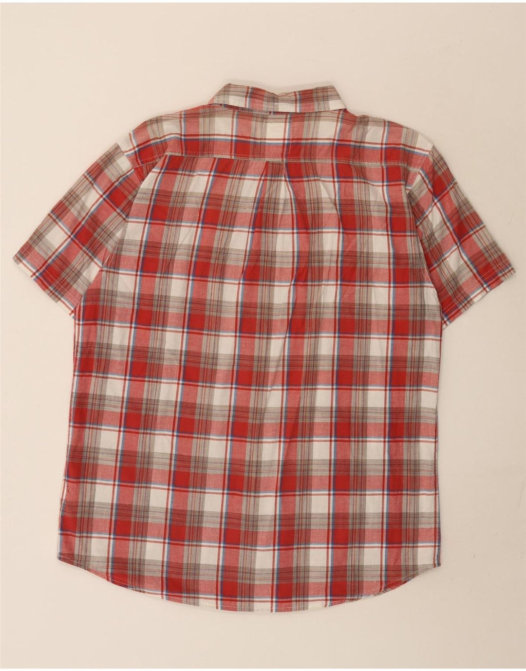 Camicia a maniche corte da uomo Levi's XL in cotone a quadri rossi