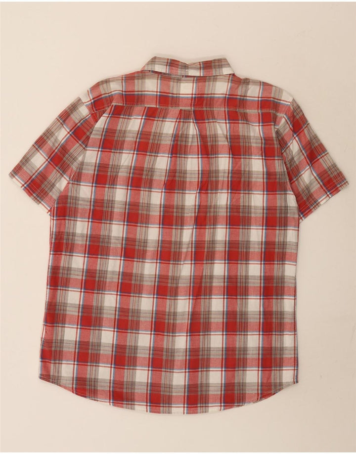 Camicia a maniche corte da uomo Levi's XL in cotone a quadri rossi