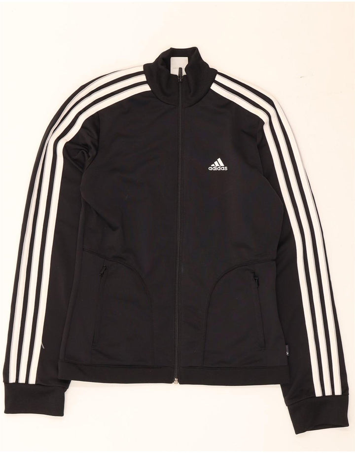 Giacca da tuta da donna Adidas UK 8 Small Poliestere color block nero