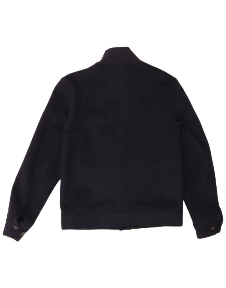 Giubbotto bomber da uomo Reiss UK 36 piccolo in lana blu navy