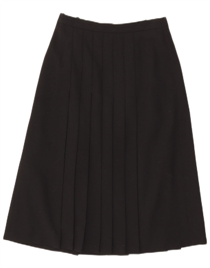 Gonna a pieghe a vita alta da donna Del Mod EU 38 Medium W27 Poliestere nero