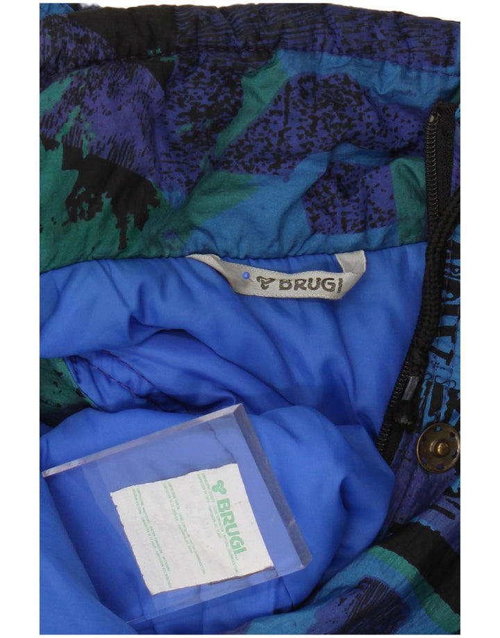 Gilet grafico da donna BRUGI UK 14 Poliammide geometrica blu medio