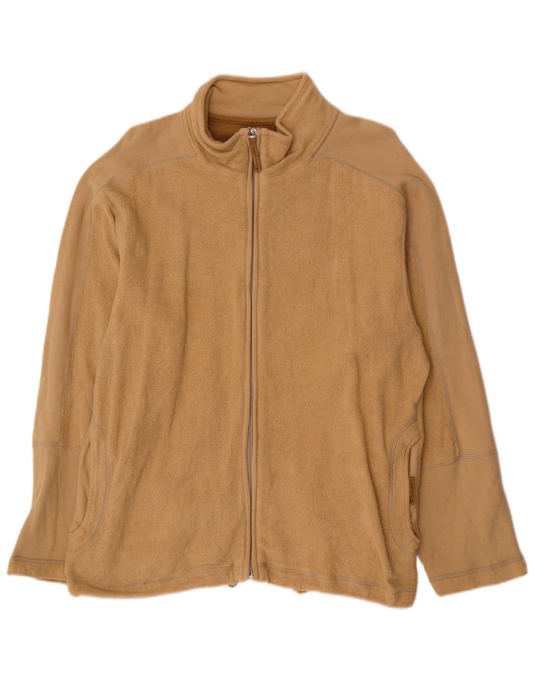 Giacca da tuta da uomo in pile Champion, cotone beige medio