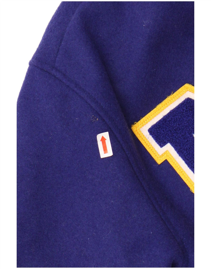 Giacca college ZARA per ragazze New York Crocodiles Graphic 9-10 anni Blu Navy