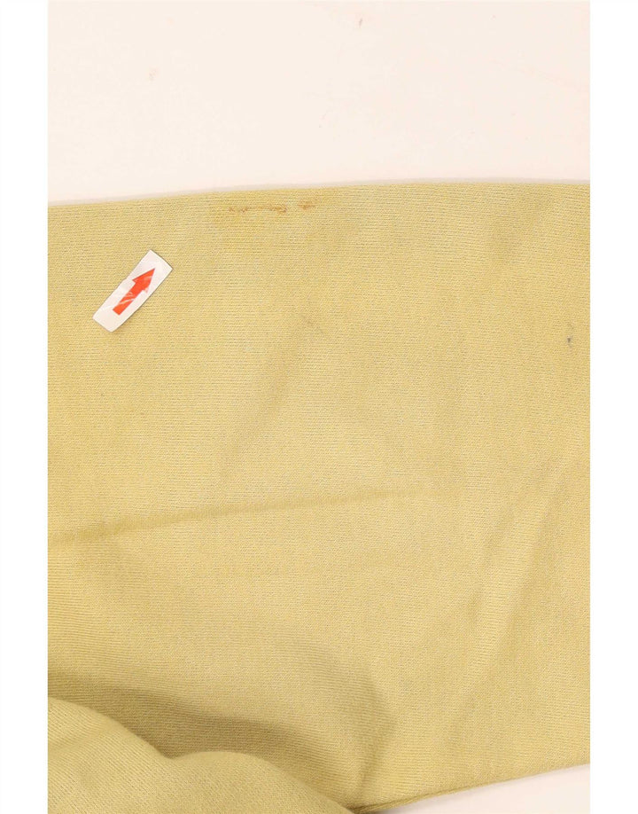 Project Maglione cardigan da uomo grande in cotone color block giallo