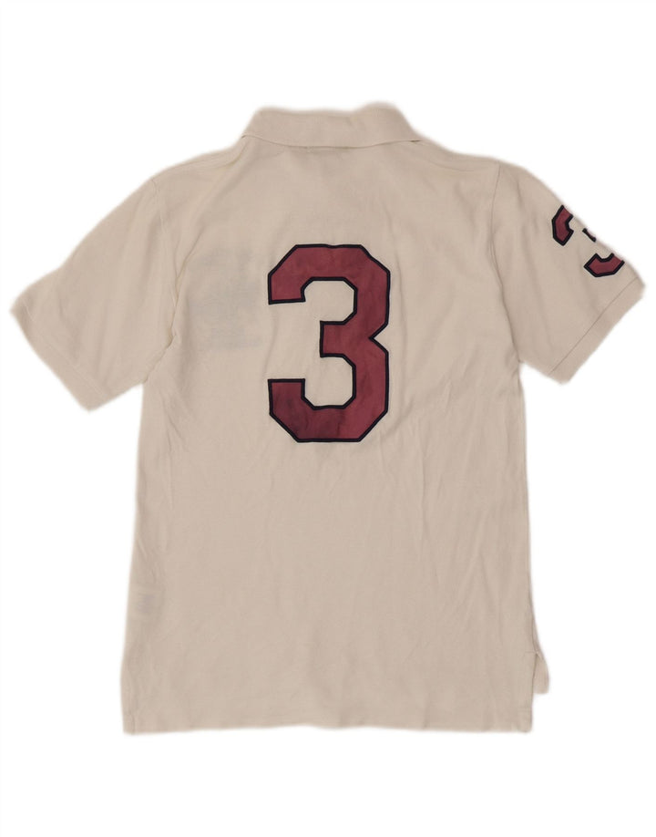 POLO RALPH LAUREN Polo grafica per ragazzi 7-8 anni piccola in cotone bianco