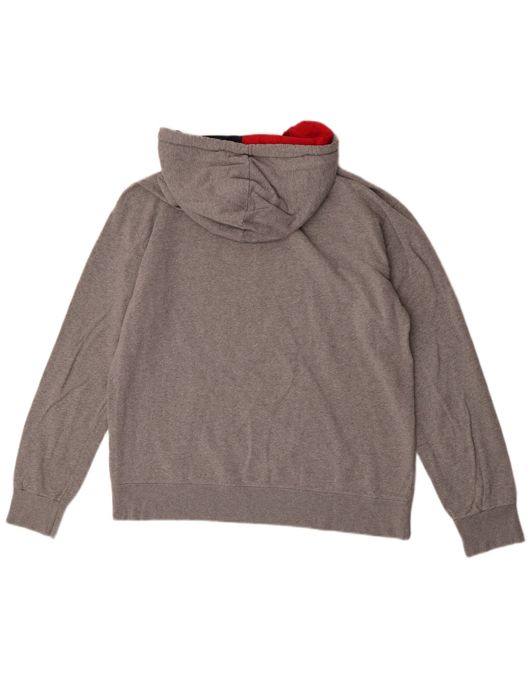Felpa con cappuccio grafica da uomo Converse grande in cotone grigio