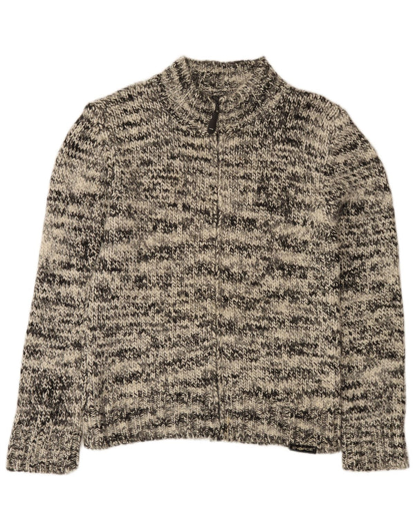 Maglione cardigan da donna Energie UK 18 XL Acrilico screziato grigio