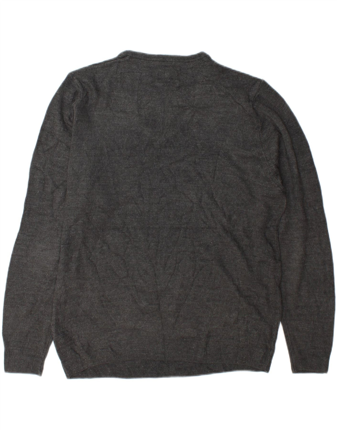 Maglione da uomo con scollo a V Marks & Spencer grande acrilico grigio