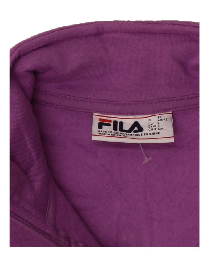 FILA Mens Zip Neck Sweatshirt Jumper Small Multicoloured Colourblock Vintage Fila and Second-Hand Fila from Messina Hembry 