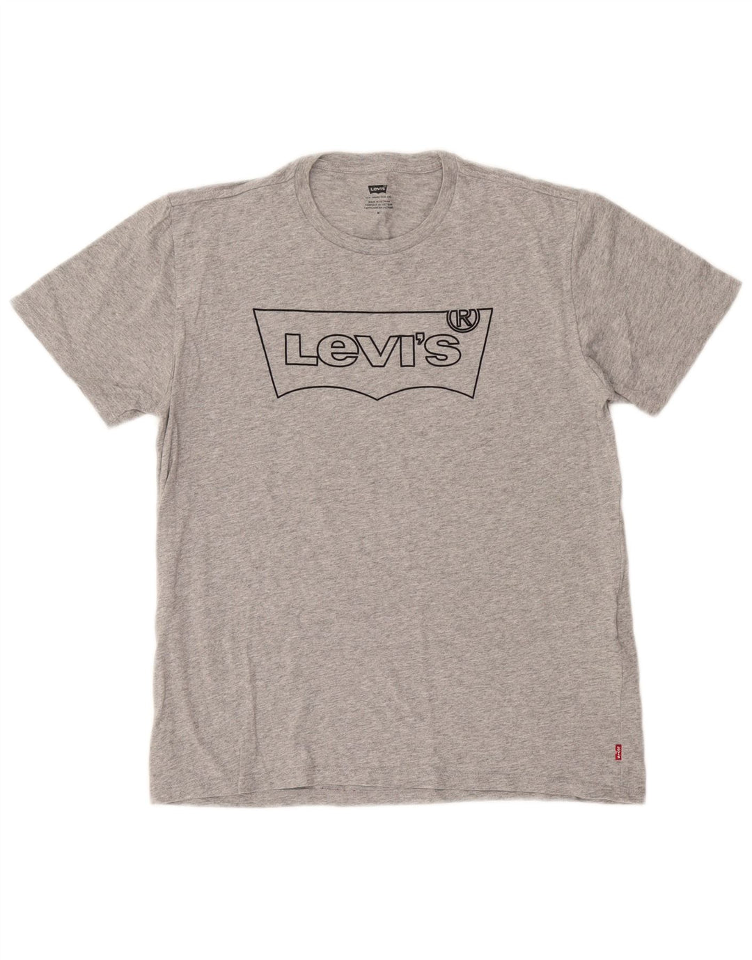 T-shirt grafica da uomo Levi's Top in cotone grigio medio