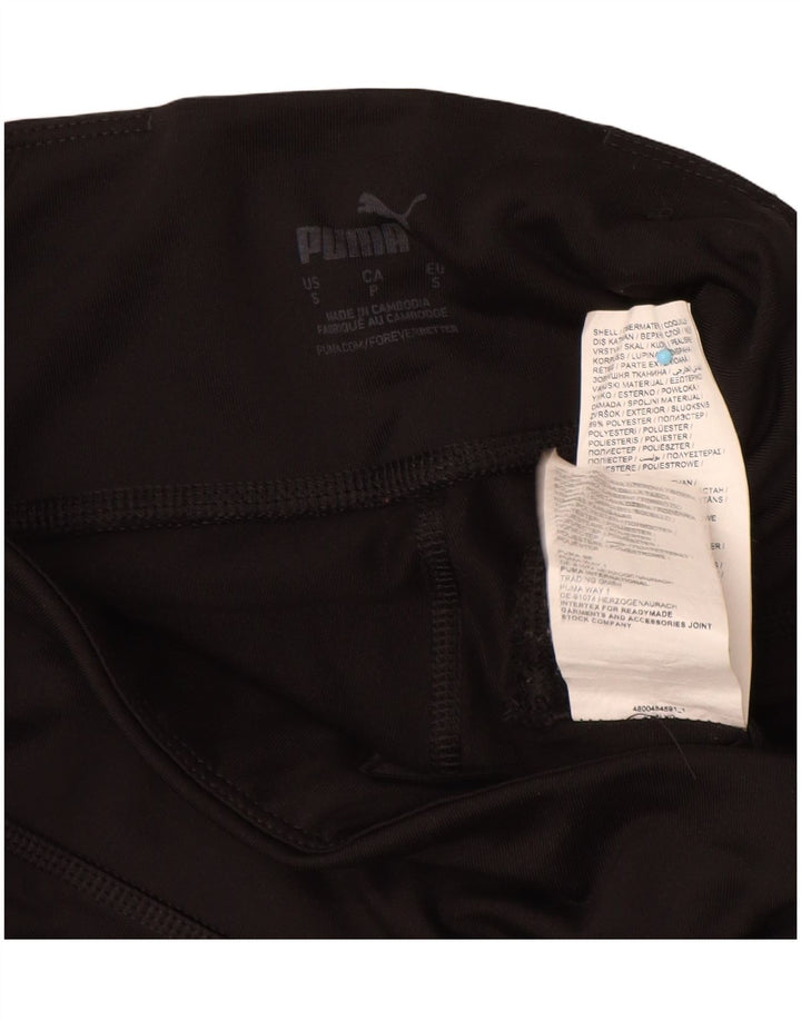 Leggings Capri da donna Puma UK 8 Small Nero Poliestere