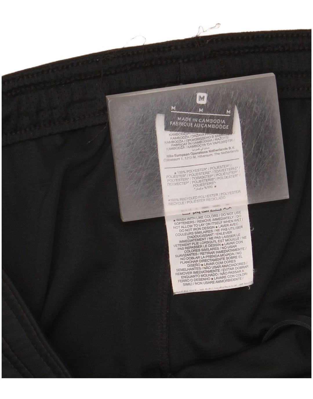 Pantaloncini sportivi da uomo Nike Medium Black Colourblock in poliestere