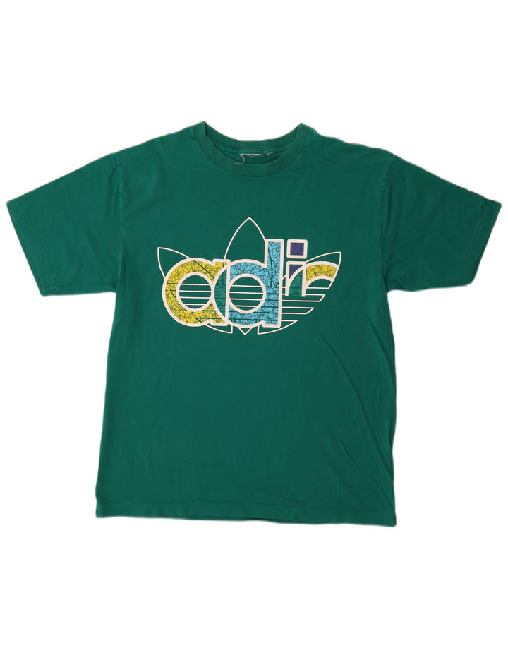 Maglietta grafica da uomo Adidas Top verde medio