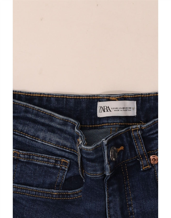 Jeans svasati corti da donna Zara EU 40 medio W30 L25 blu navy