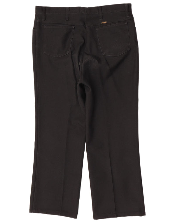 Pantaloni casual dritti da uomo Wrangler W42 L28 poliestere nero