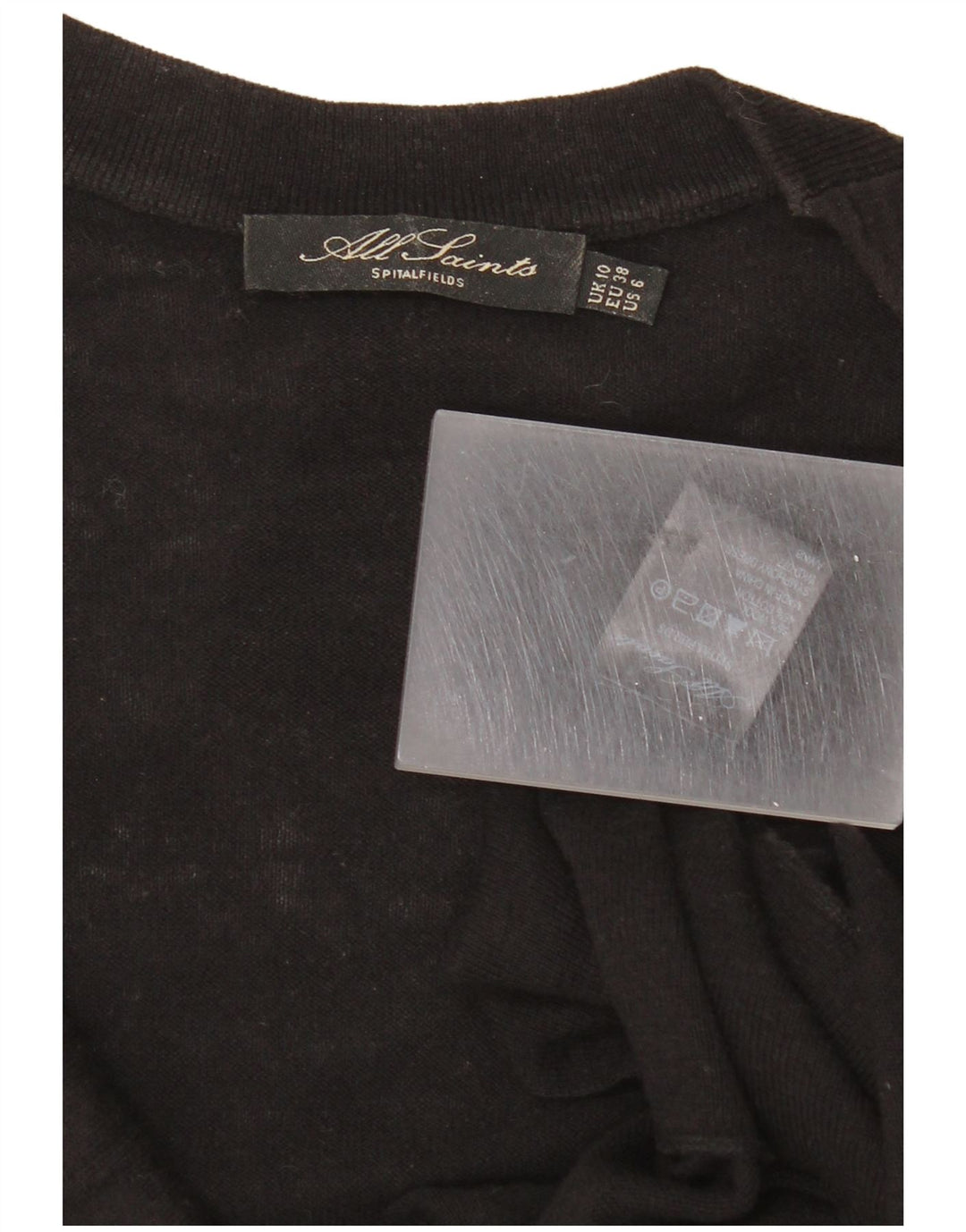 Abito maglione da donna All Saints UK 10 piccolo in lana nera