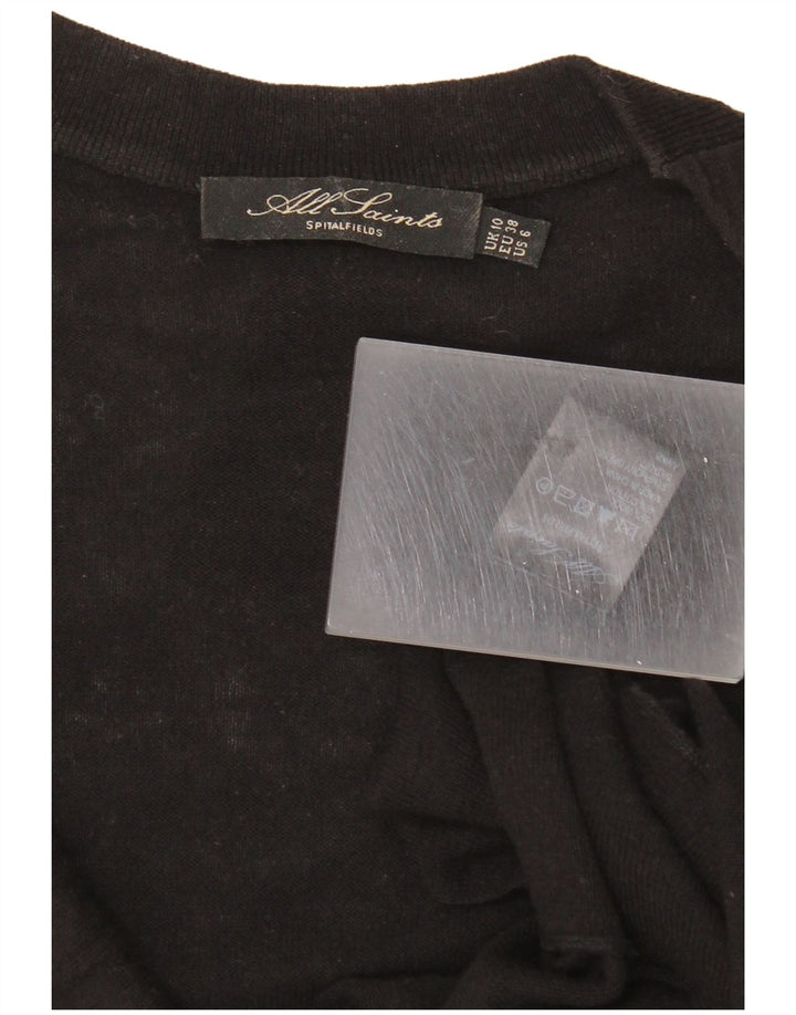 Abito maglione da donna All Saints UK 10 piccolo in lana nera