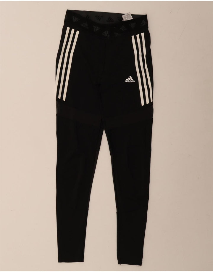 Leggings grafici ADIDAS da donna Aeroready UK 12/14 Poliestere nero medio