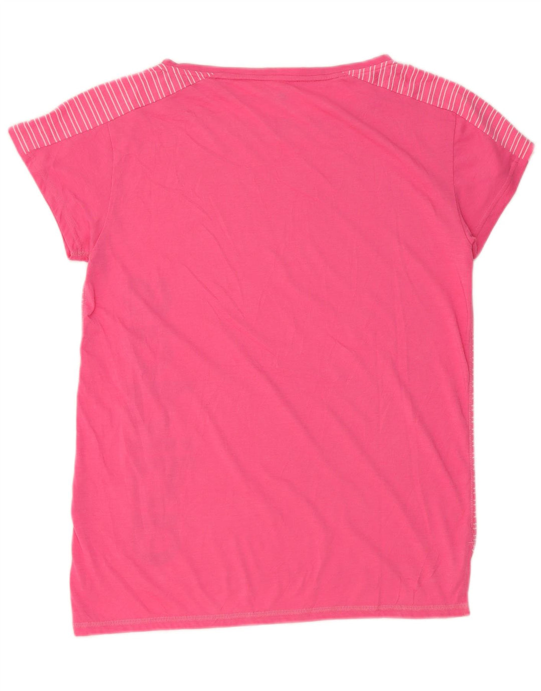 T-shirt grafica oversize da donna Adidas UK 8/10 piccola a righe rosa