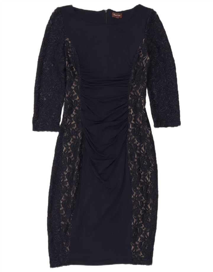 Abito aderente da donna con maniche a 3/4 Phase Eight UK 12 Blu navy medio