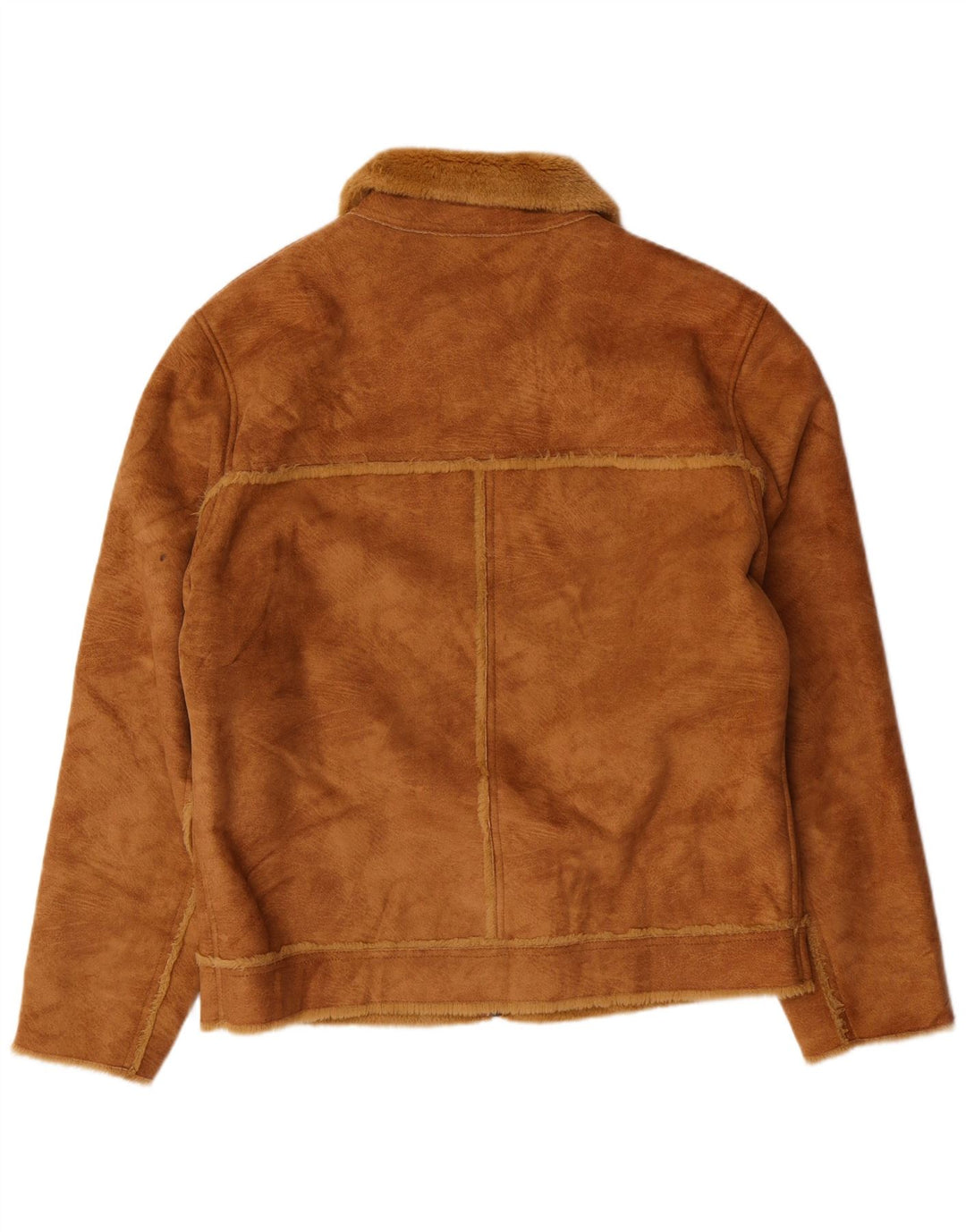 Giacca in pelle scamosciata Sherpa da donna Mauritius UK 18 XL Marrone