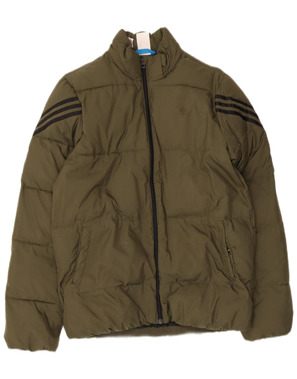 Giacca imbottita Adidas da ragazzo 13-14 anni in poliestere kaki