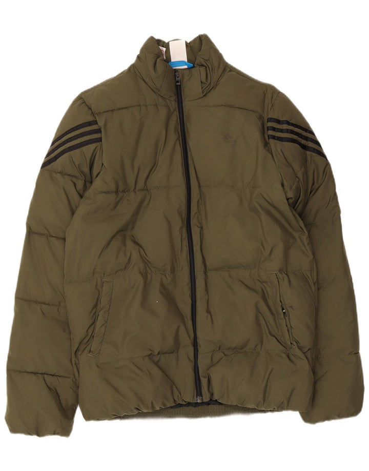 Giacca imbottita Adidas da ragazzo 13-14 anni in poliestere kaki