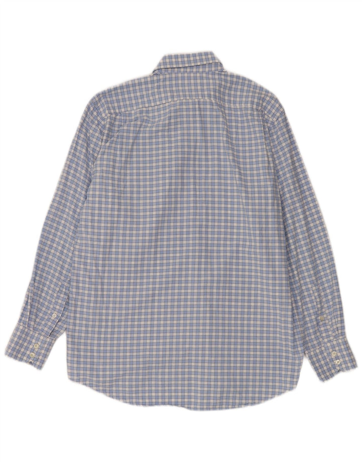 Camicia da uomo Lacoste taglia 40 cotone a quadri blu medio