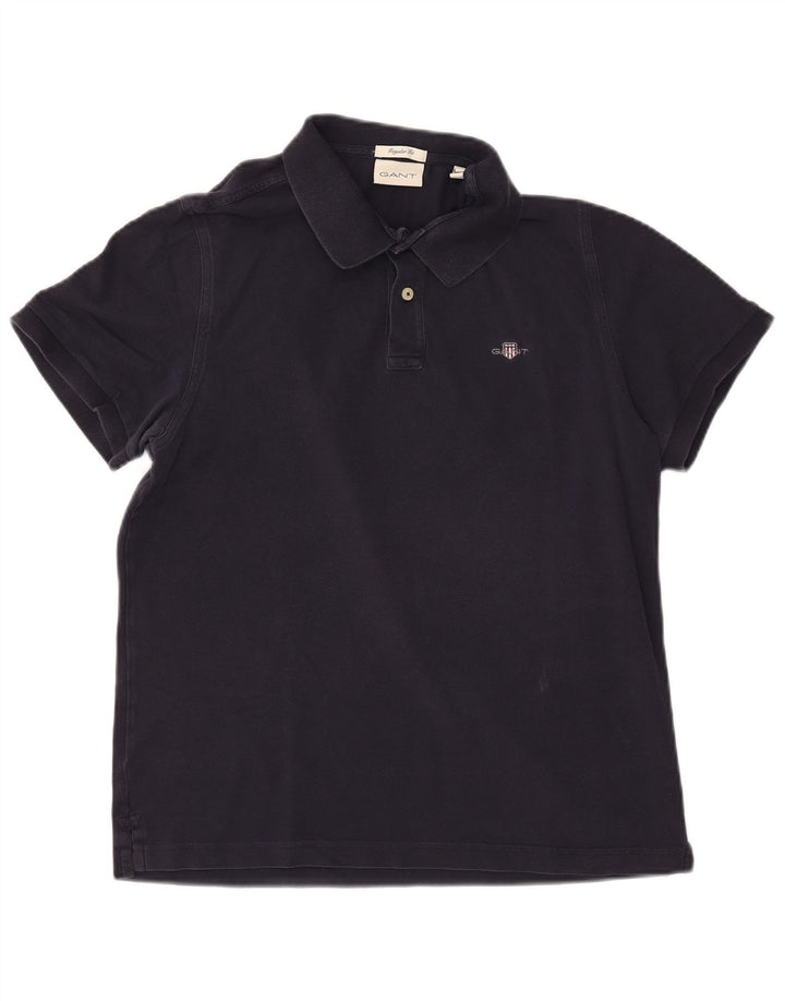 Polo Gant da uomo vestibilità regolare, taglia grande, in cotone blu navy
