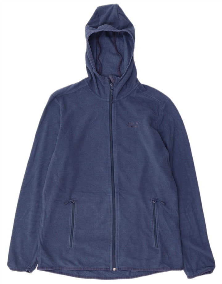 Giacca da ginnastica con cappuccio da uomo Jack Wolfskin UK 40 medio blu navy