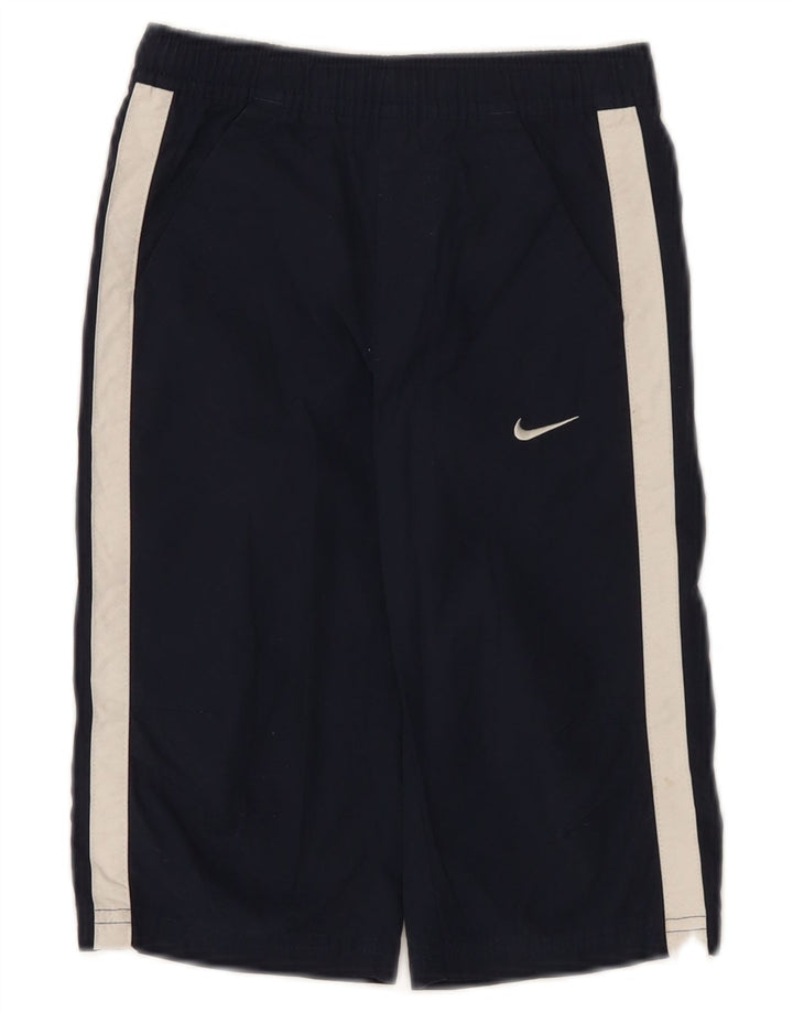 Pantaloncini sportivi Nike da ragazzo con grafica 5-6 anni, blocco colore blu navy medio