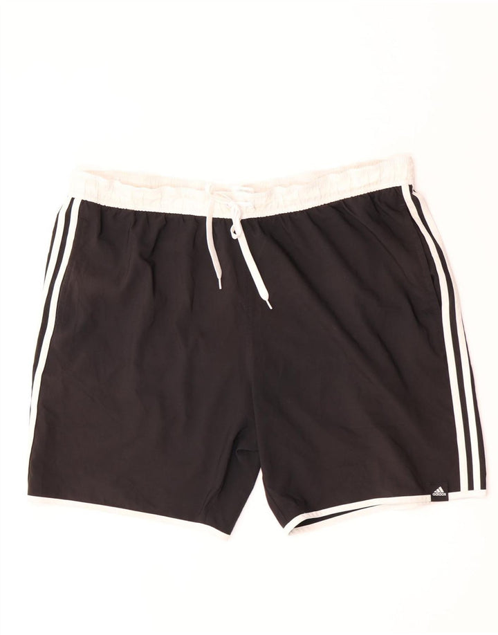 Pantaloncini sportivi da uomo Adidas 3XL Poliestere color block nero