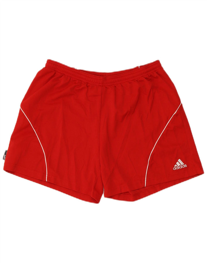 Pantaloncini sportivi ADIDAS Climalite da donna UK 14 poliestere rosso medio