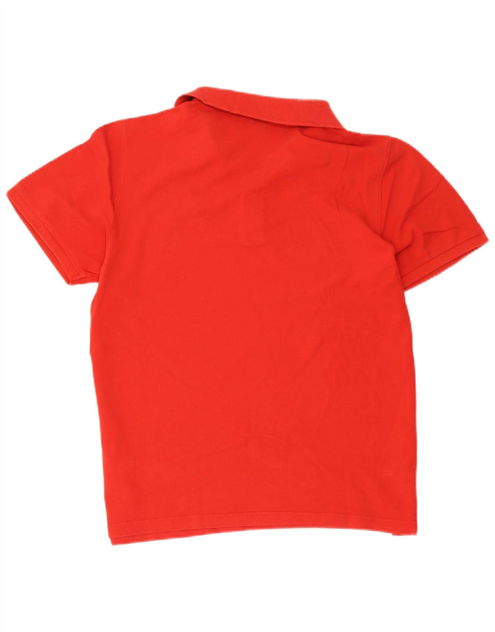 Polo da uomo Lotto in cotone rosso medio